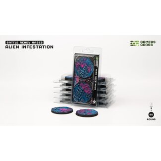 Gamers Grass Alien Infestation Round 60mm Battle Ready (2)