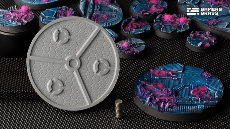 Gamers Grass GamersGrass: Bases - Alien Infestation Round 60mm Battle Ready (2)
