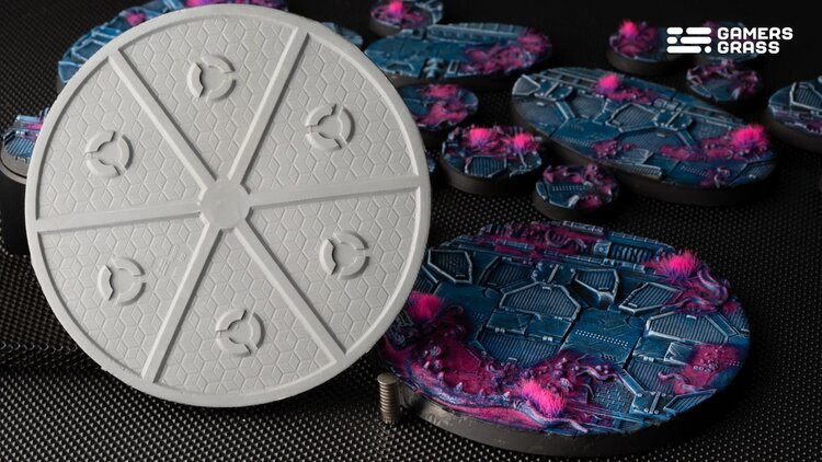 Gamers Grass GamersGrass: Bases - Alien Infestation Round 100mm Battle Ready (1)