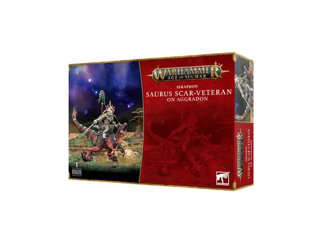 Games Workshop Warhammer Seraphon: Saurus Scar-Veteran on Aggradon