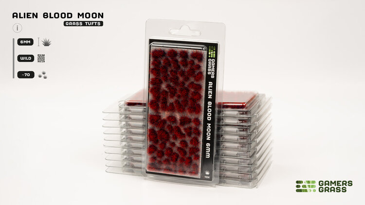 Gamers Grass GamersGrass: Tufts - Alien Blood Moon 6mm