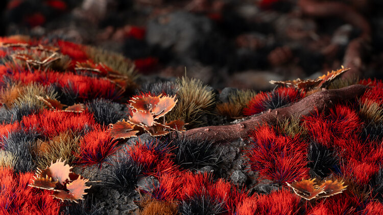 Gamers Grass GamersGrass: Tufts - Alien Blood Moon 6mm