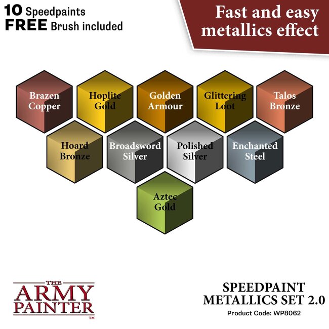 The Army Painter The Army Painter: Speedpaint Metallics Set 2.0