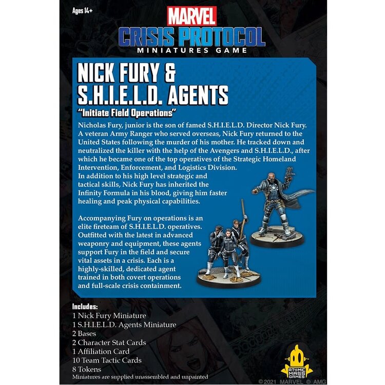 Atomic Mass Games Atomic Mass Games - Marvel Crisis Protocol: Nick Fury & S.H.I.E.L.D. Agents
