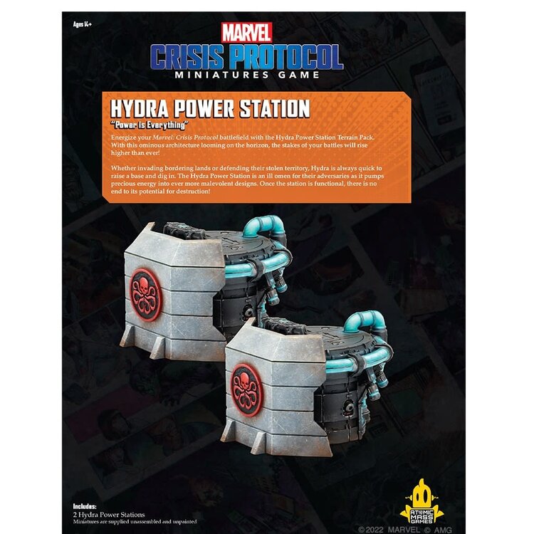 Atomic Mass Games Atomic Mass Games - Marvel Crisis Protocol: Hydra Power Station Terrain Pack