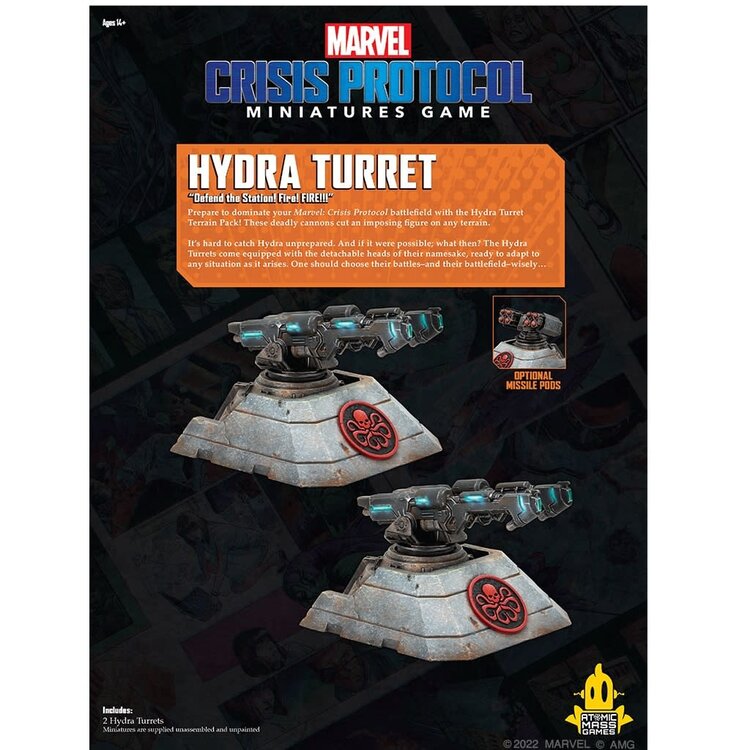 Atomic Mass Games Atomic Mass Games - Marvel Crisis Protocol: Hydra Turret Terrain Pack