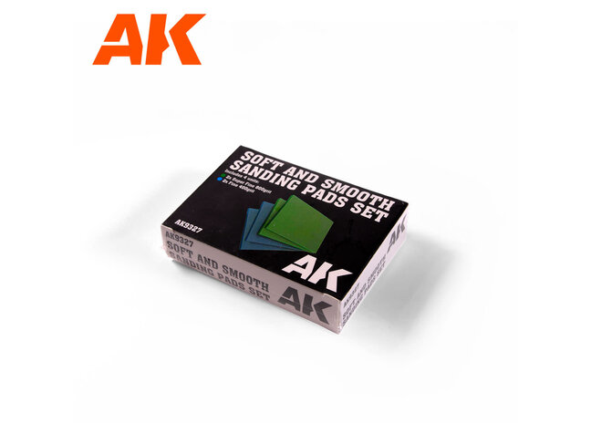 AK Interactive Soft and Smooth Sponge - Sandpaper Set (4)