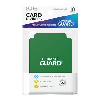 Ultimate Guard Card Dividers (10) Green