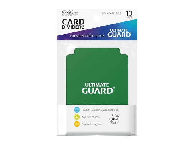 Ultimate Guard Card Dividers (10) Green