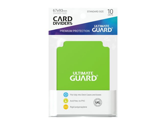 Ultimate Guard Card Dividers (10) Lightgreen