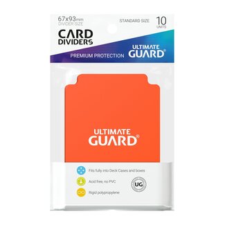 Ultimate Guard Card Dividers (10) Orange