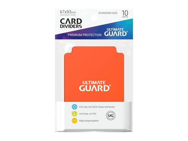 Ultimate Guard Card Dividers (10) Orange