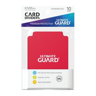 Ultimate Guard Card Dividers (10) Red
