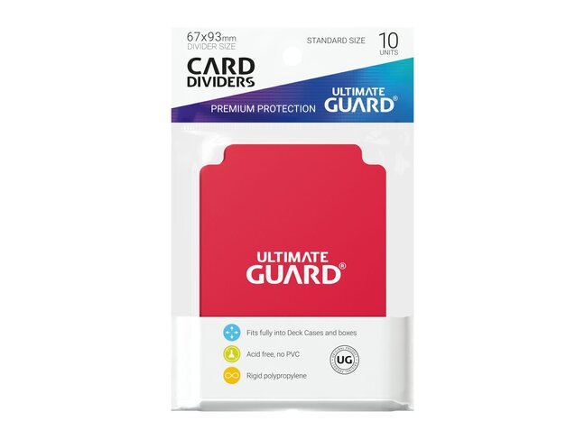 Ultimate Guard Card Dividers (10) Red