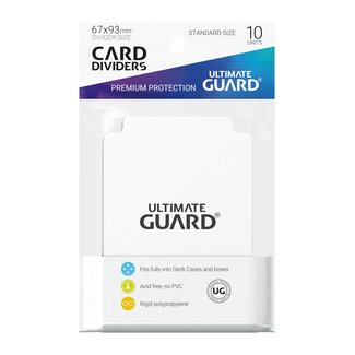 Ultimate Guard Card Dividers (10) White