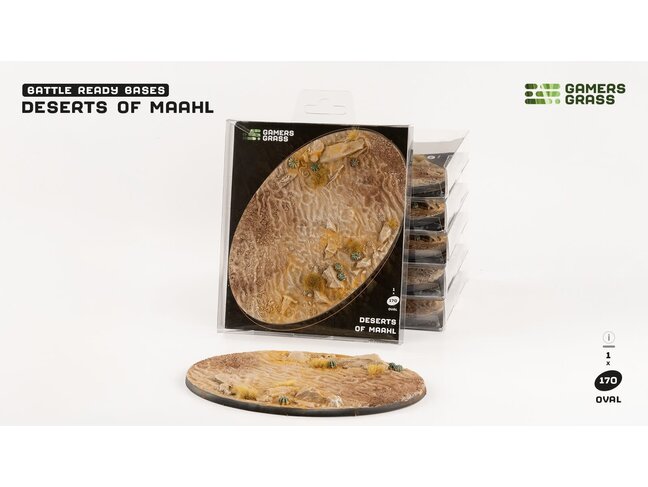 Gamers Grass Deserts of Maahl Oval 170mm Battle Ready (1)