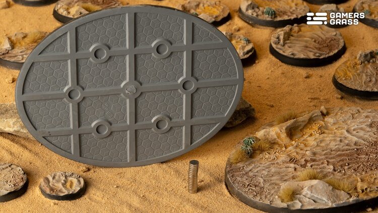 Gamers Grass GamersGrass: Bases - Deserts of Maahl Oval 120mm Battle Ready (1)