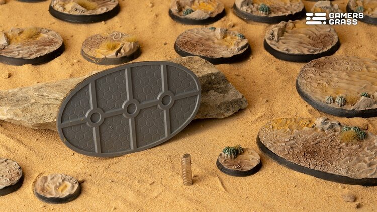 Gamers Grass GamersGrass: Bases - Deserts of Maahl Oval 90mm Battle Ready (2)