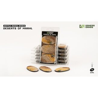 Gamers Grass Deserts of Maahl Oval 75mm Battle Ready (3)