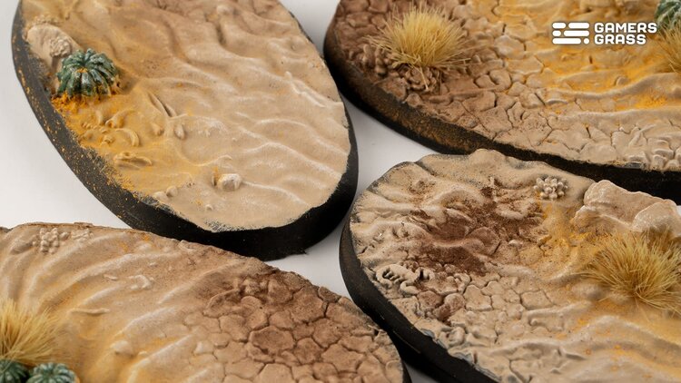 Gamers Grass GamersGrass: Bases - Deserts of Maahl Oval 60mm Battle Ready (4)