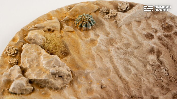 Gamers Grass GamersGrass: Bases - Deserts of Maahl Round 100mm Battle Ready (1)