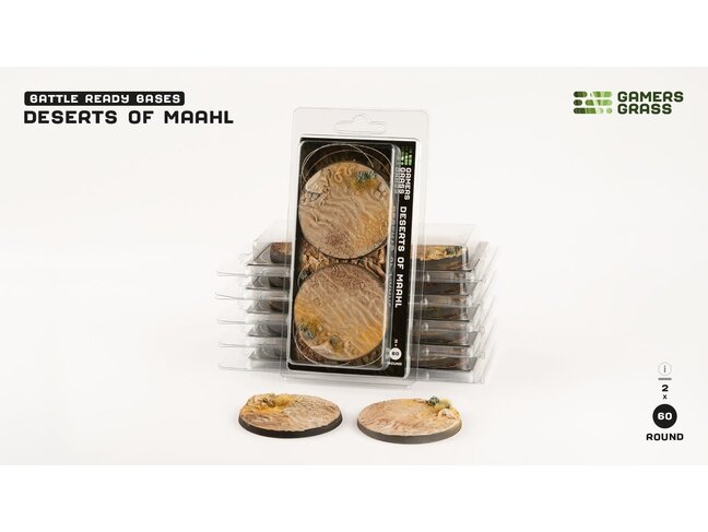 Gamers Grass Deserts of Maahl Round 60mm Battle Ready (2)