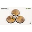 Gamers Grass GamersGrass: Bases - Deserts of Maahl Round 50mm Battle Ready (3)