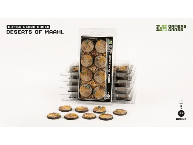 Gamers Grass Deserts of Maahl Round 32mm Battle Ready (8)