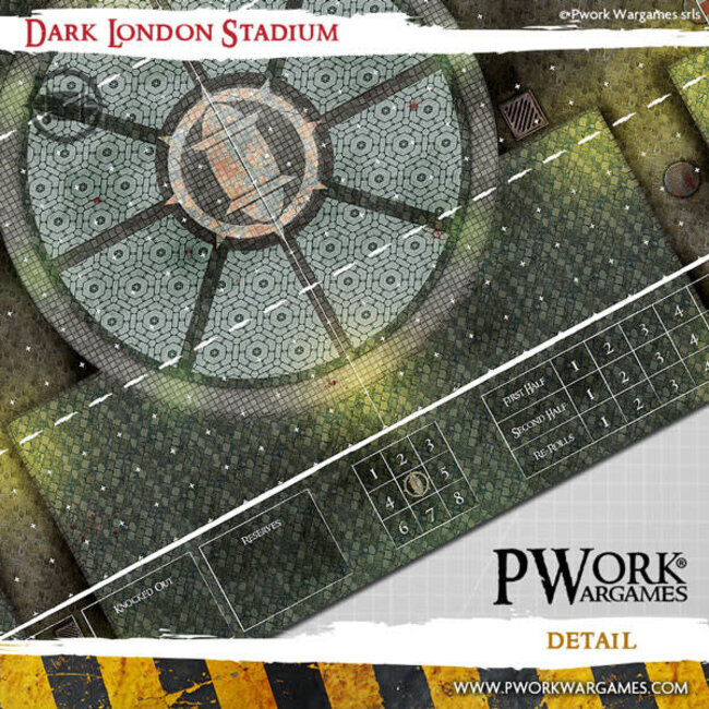 PWork Wargames PWork Wargames: Blood Bowl: Dark London Stadium