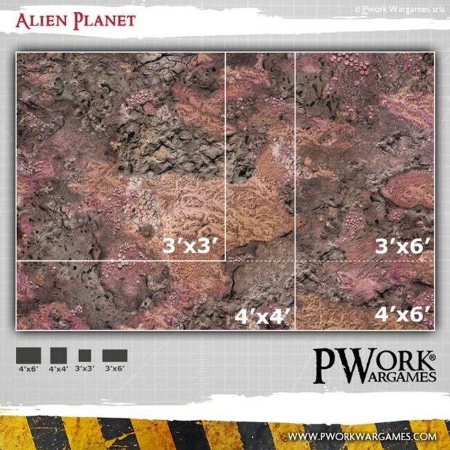PWork Wargames PWork Wargames: Alien Planet (48"x48")