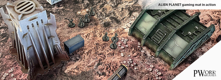 PWork Wargames PWork Wargames: Alien Planet (48"x48")