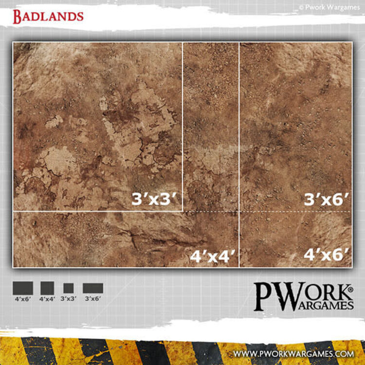 PWork Wargames PWork Wargames: Badlands (44"x60")