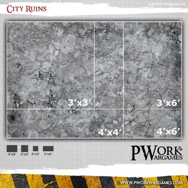 PWork Wargames PWork Wargames: City Ruins (44"x60")