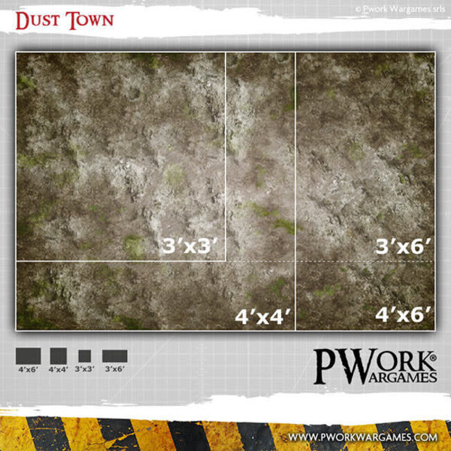 PWork Wargames PWork Wargames: Dust Town (48"x48")