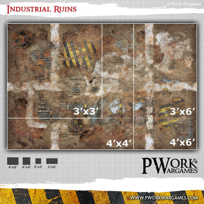 PWork Wargames PWork Wargames: Industrial Ruins (22"x30")