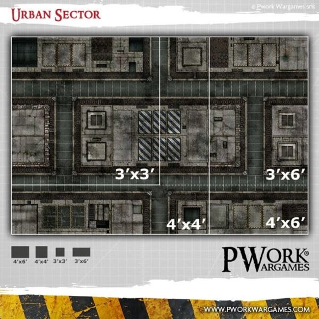 PWork Wargames PWork Wargames: Urban Sector (22"x30")