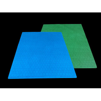Chessex Reversible Battlemat - Blue-Green (Hexes)