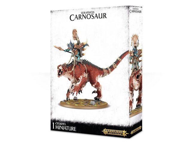 Games Workshop Warhammer Seraphon: Saurus Oldblood / Saurus Scar-Veteran on Carnosaur / Skink Oracle on Troglodon
