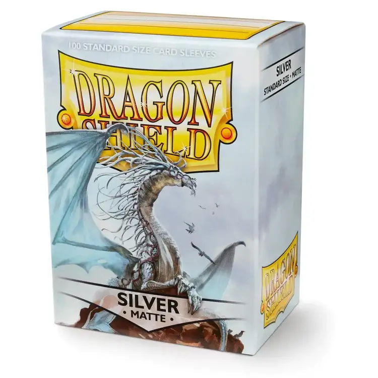 Dragon Shield Dragon Shield: Silver Matte Sleeves (100 Standard Size Sleeves)