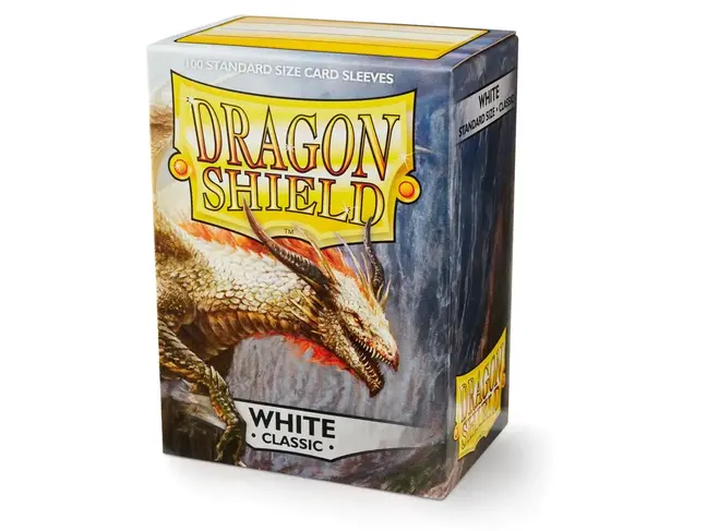 Dragon Shield White Classic Sleeves (100 Standard Size Sleeves)