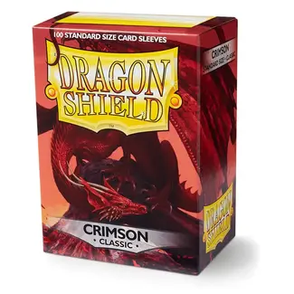 Dragon Shield Crimson Classic Sleeves (100 Standard Size Sleeves)