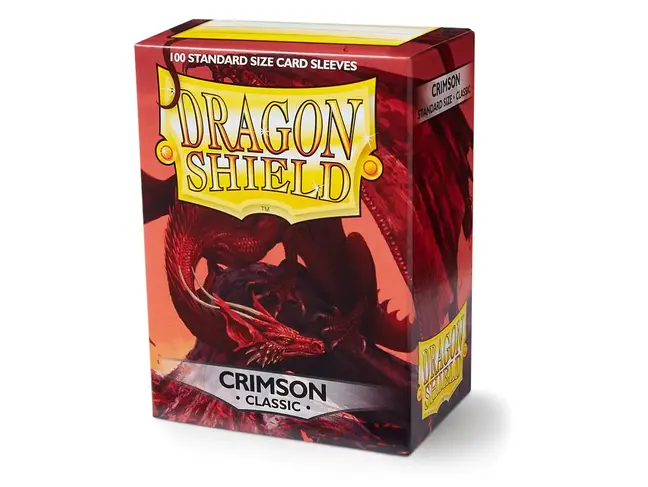 Dragon Shield Crimson Classic Sleeves (100 Standard Size Sleeves)