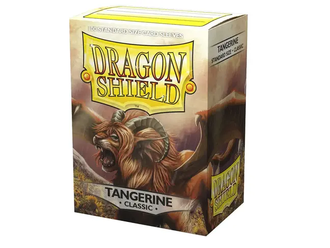 Dragon Shield Tangerine Classic Sleeves (100 Standard Size Sleeves)