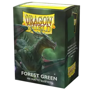 Dragon Shield Forest Green Matte Sleeves (100 Standard Size Sleeves)