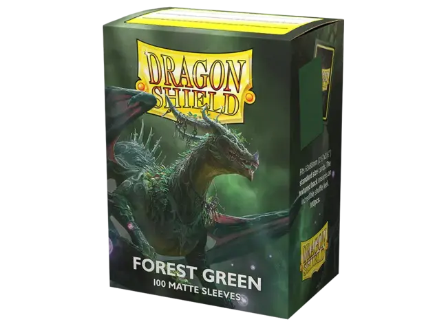 Dragon Shield Forest Green Matte Sleeves (100 Standard Size Sleeves)