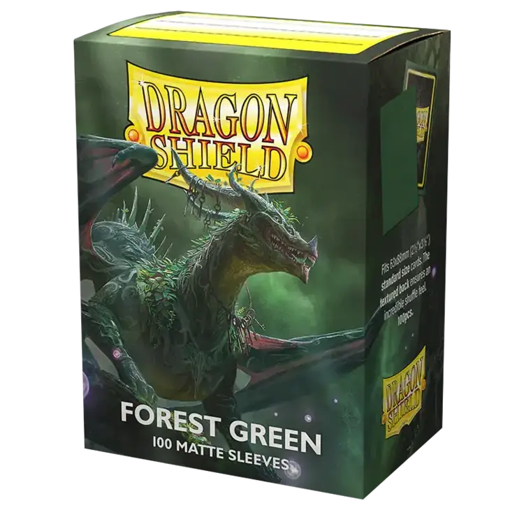 Dragon Shield Dragon Shield: Forest Green Matte Sleeves (100 Standard Size Sleeves)
