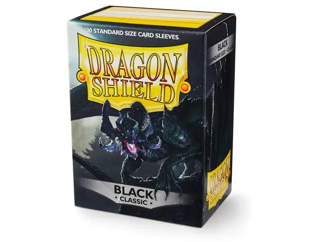 Dragon Shield Black Classic Sleeves (100 Standard Size Sleeves)