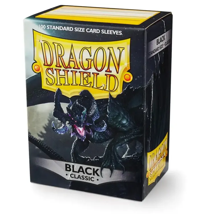 Dragon Shield Dragon Shield: Black Classic Sleeves (100 Standard Size Sleeves)