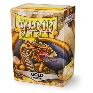 Dragon Shield Gold Matte Sleeves (100 Standard Size Sleeves)