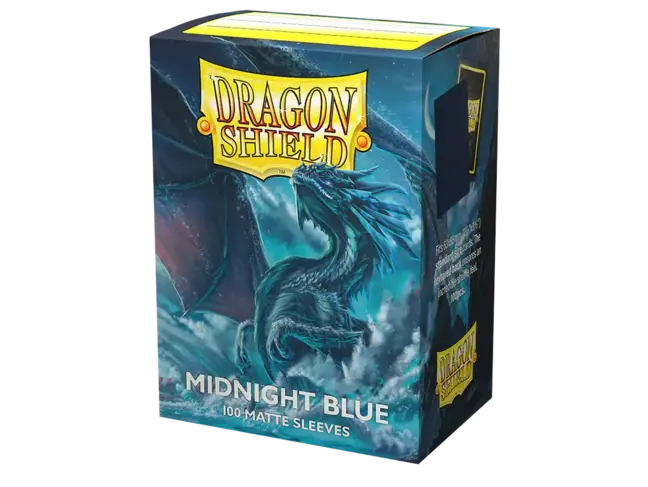 Dragon Shield Midnight Blue Matte Sleeves (100 Standard Size Sleeves)